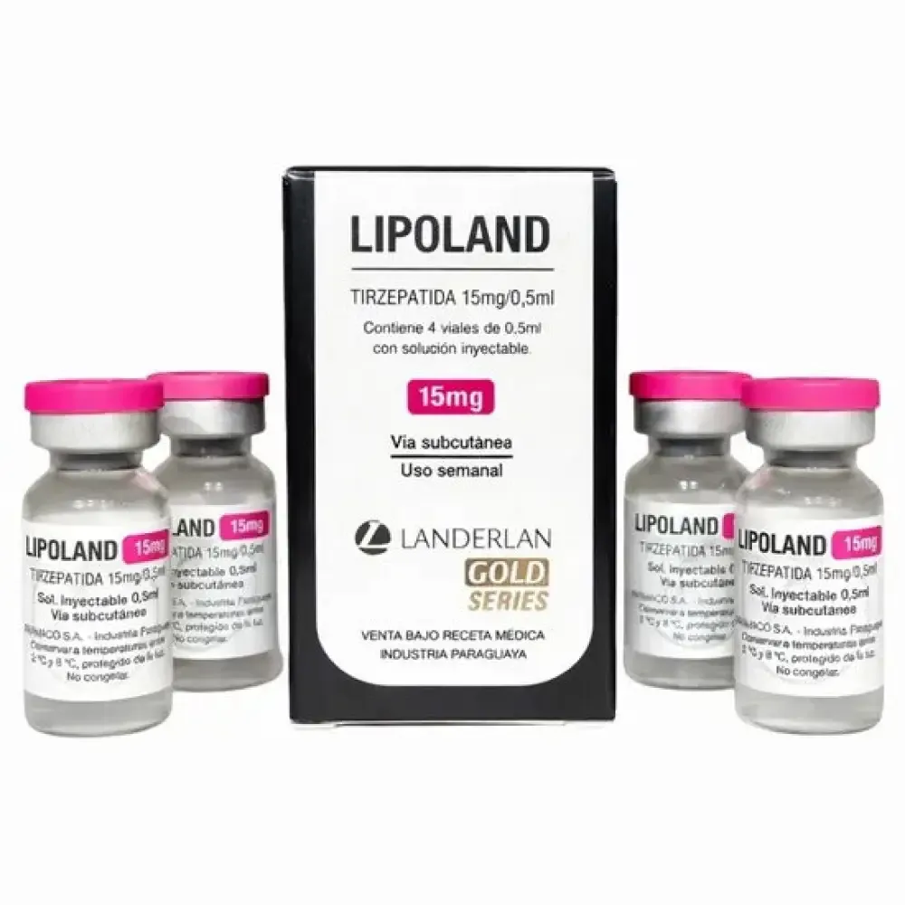 Lipoland 15mg - 4 ampolas