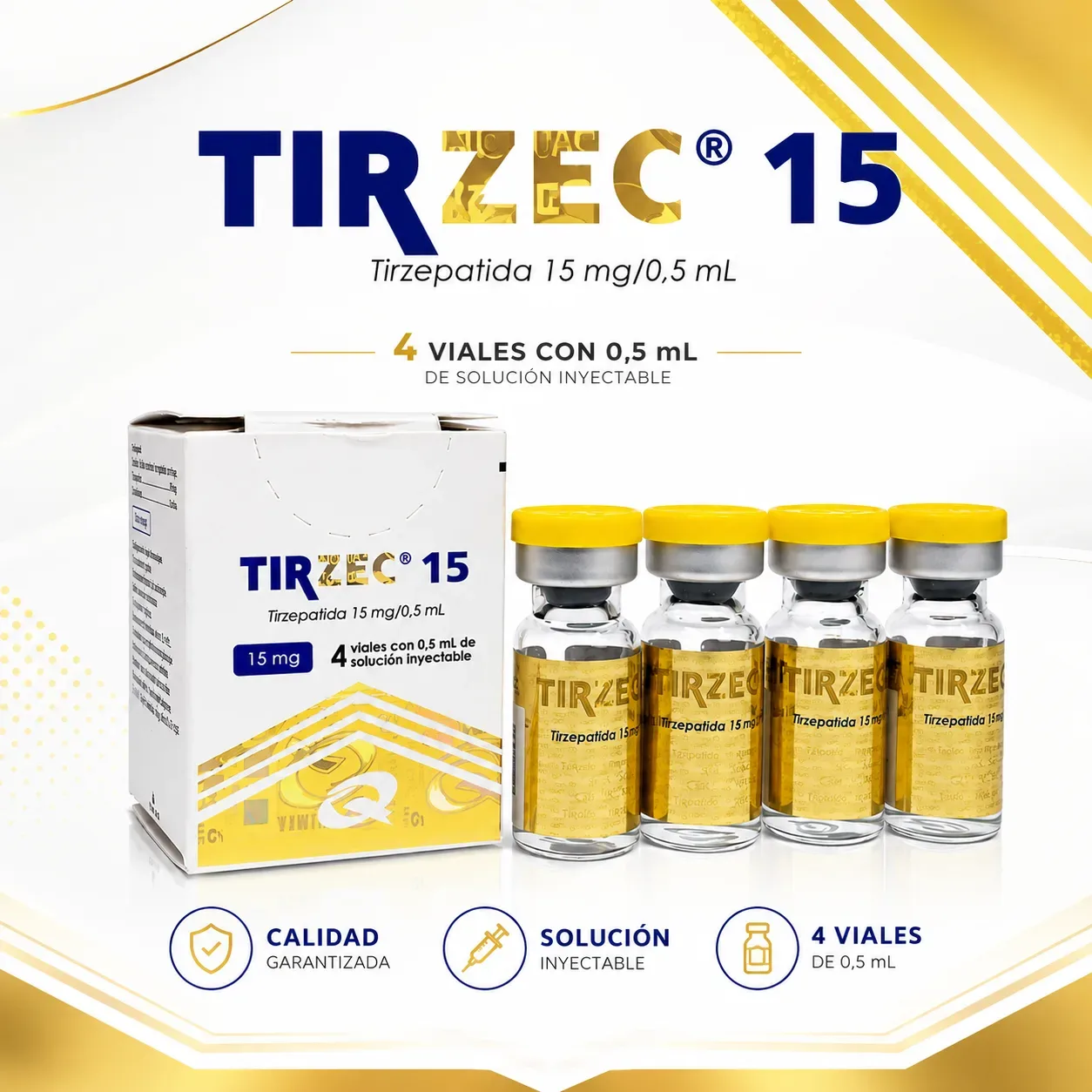 Tirzec 15 MG - 4 Ampollas